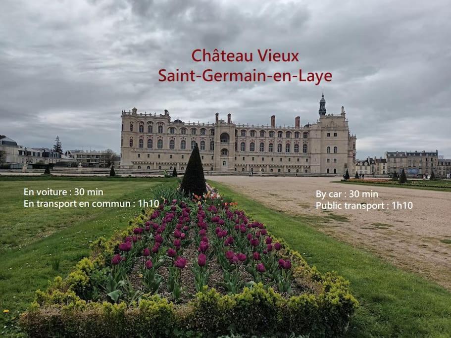 Appartement 4 Pieces - La Rose Des Yvelines - Classe 3 Etoiles ทรัปส์ ภายนอก รูปภาพ